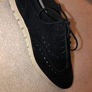 Women zerogrand - size 8, black suede!